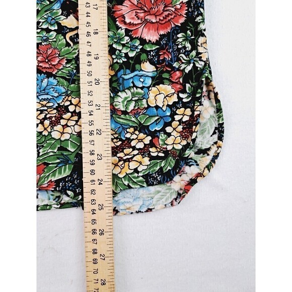 VINTAGE Rhapsody By Glazier Women's 70's Hippie Floral 3/4 Sleeve Blouse Size M - Picture 5 of 6